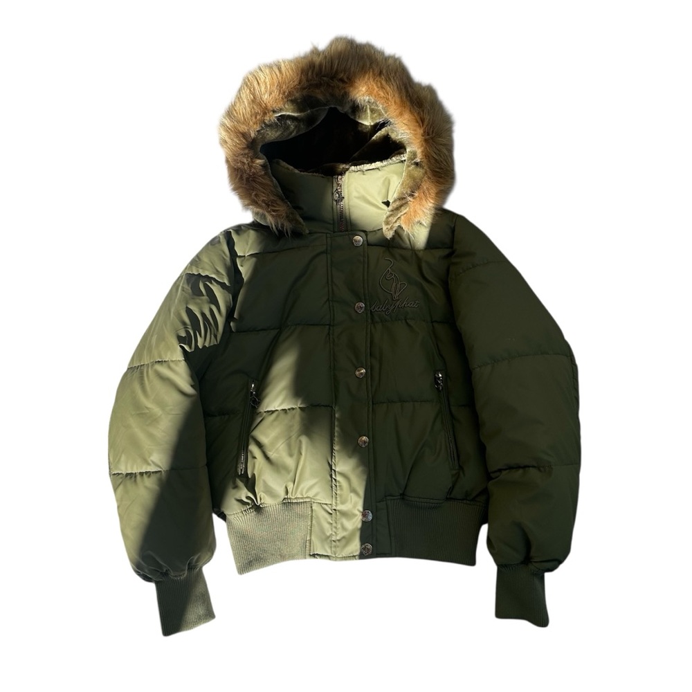 BABY PHAT OLIVE PUFFER JACKET